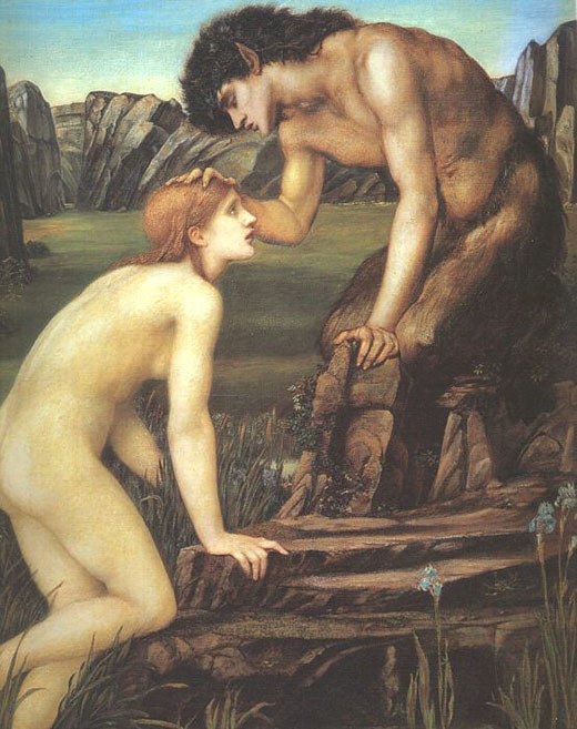 Edward Burne Jones, "Pan e Pische", 1874 ca., da collezione privata