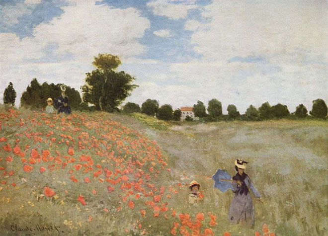 Claude Monet, "Les coquelicots", 1873, Paris, Louvre
