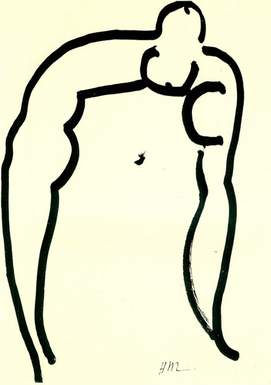 L'Acrobata-1952-pennello-e-inchiostro-su-carta-